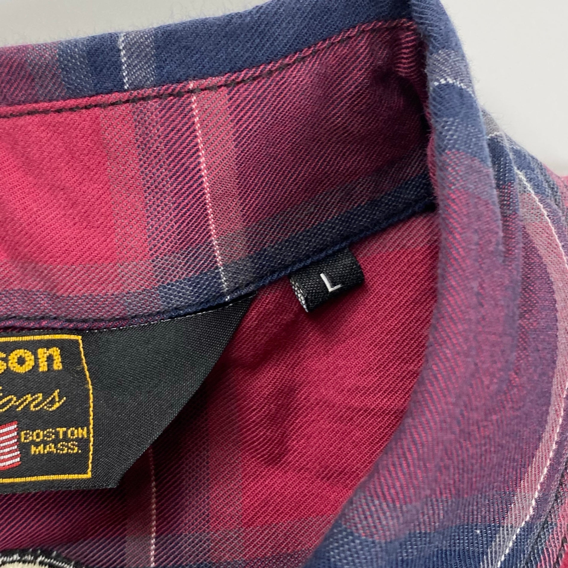 vanson ヴァンソン / スカル＆クロス チェックシャツ SIZE:L