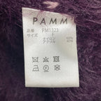 PAMM パム / けものがれのシャギーニットベスト パープル アーガイル SIZE:FREE