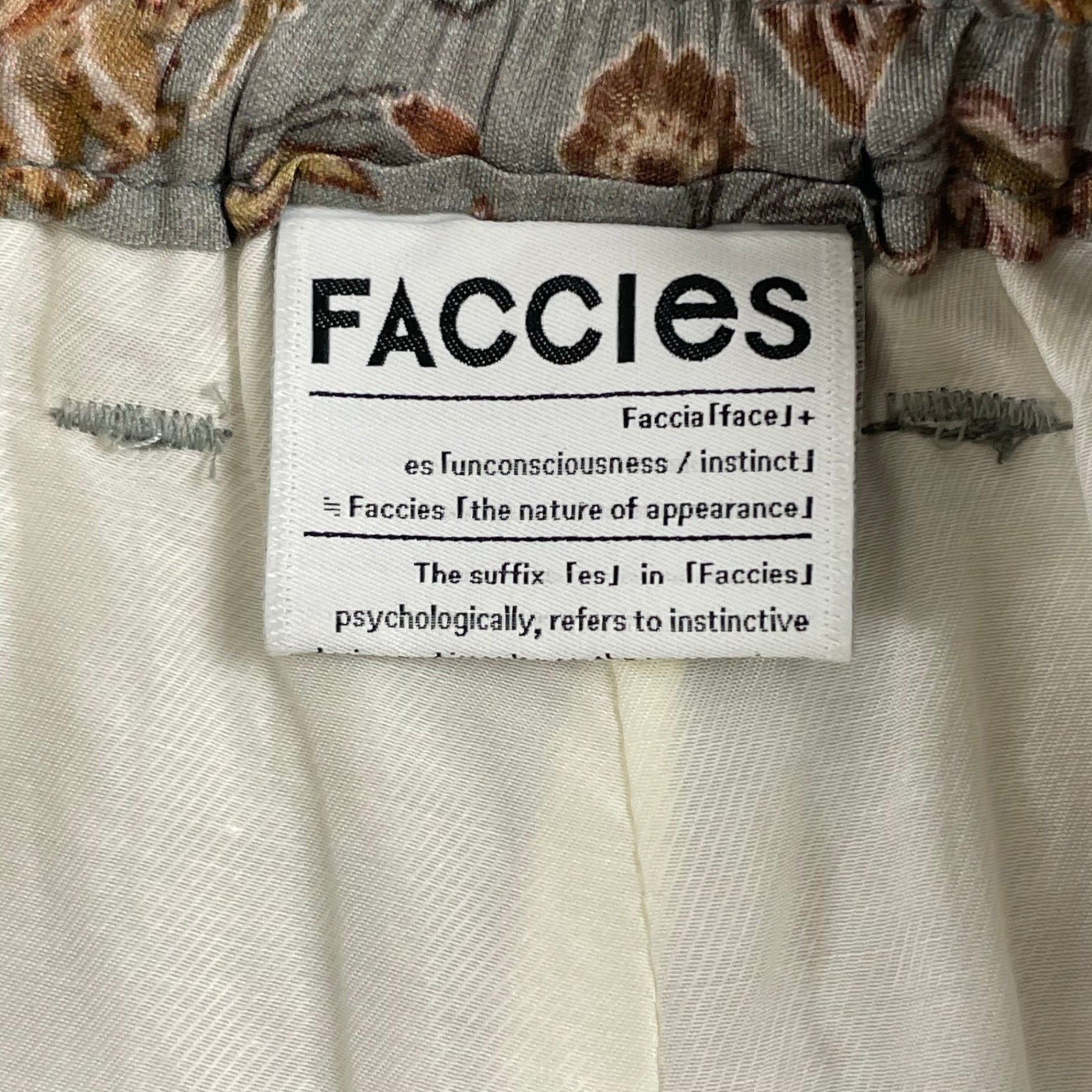 FACCIES / Oriental Pattern Rayon Long Pants 参考定価：38,000+tax SIZE:2