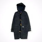 DENIM＆Co / ブラックデニムダッフルコート SIZE:M