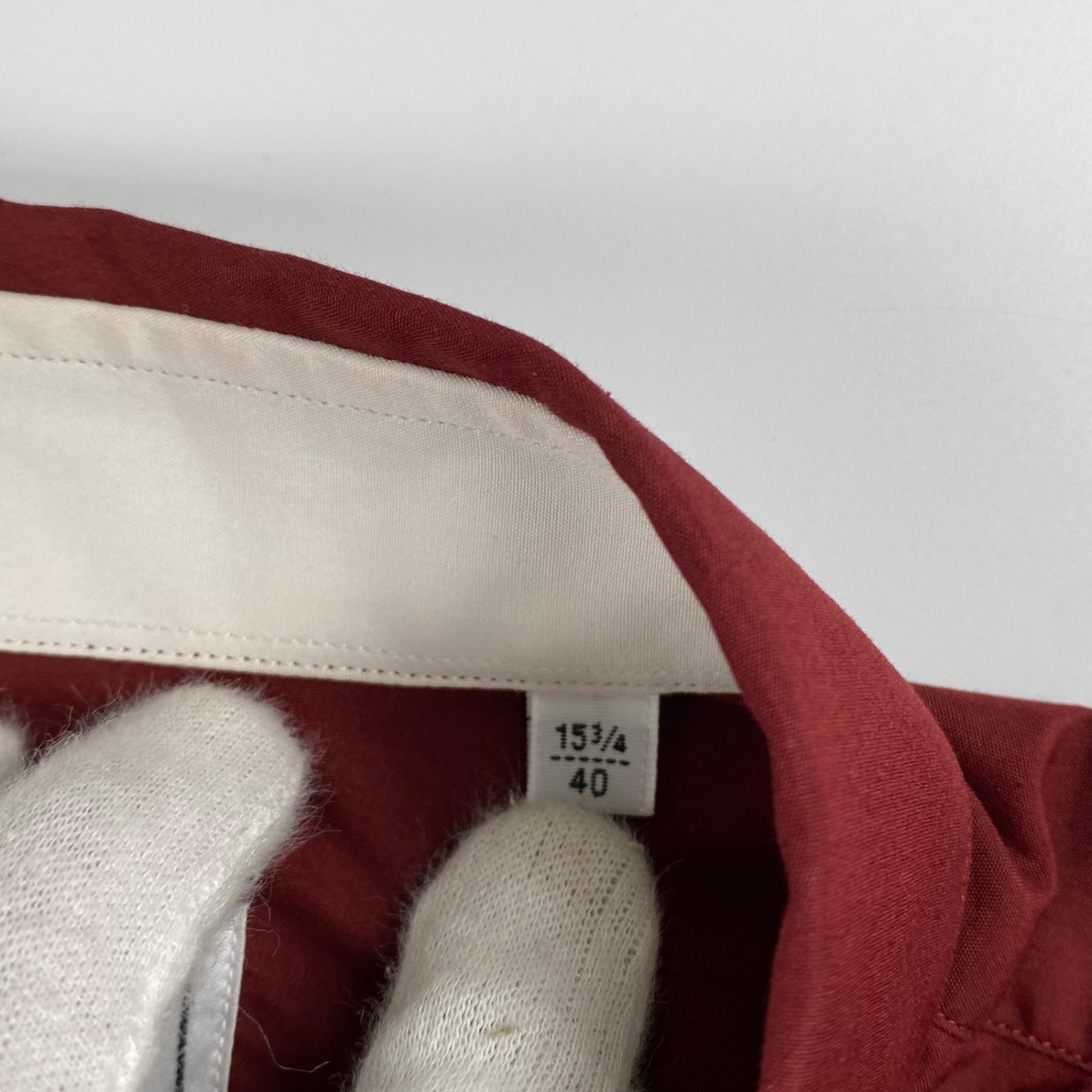 【美品】 HERMES エルメス / 半袖 ハイドボタン デザイン シャツ SIZE:40（L程度）