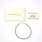 ERICKA NICOLAS BEGAY / ナバホパールネックレス 40cm 4-5mm OXIDIZED