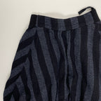 TELA テラ / ツイードストライプスカート ネイビーグレー×ブラック イタリア製 参考定価：30,000程度 SIZE:42