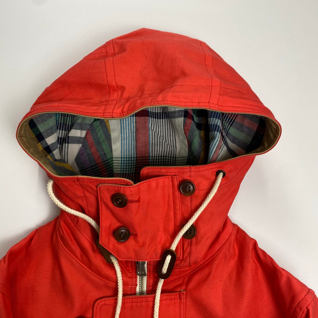 COMME des GARCONS HOMME コムデギャルソン オム / チェックライナー マウンテンパーカー レッド SIZE：XS