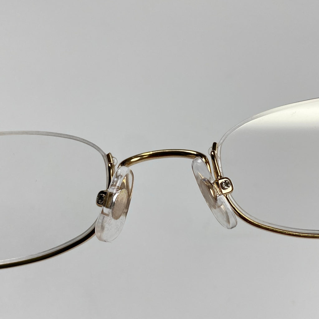 【極美品】 金子眼鏡 × 井戸多美男 職人シリーズ / サンプラチナ アンダーリム 度なしクリアレンズ T429 BWG 参考定価：52,000+tax