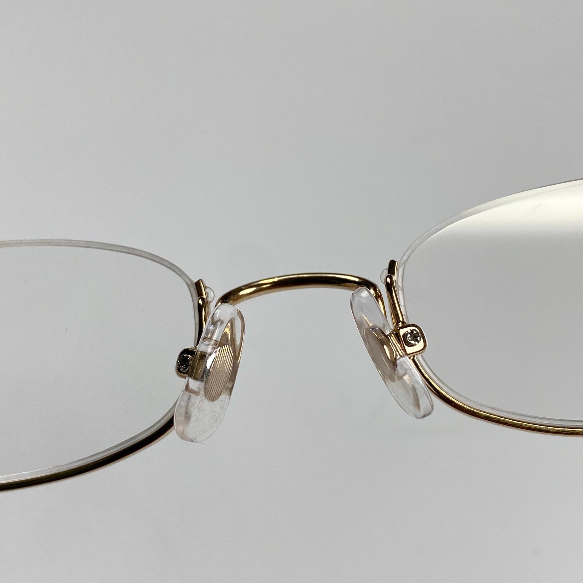 【極美品】 金子眼鏡 × 井戸多美男 職人シリーズ / サンプラチナ アンダーリム 度なしクリアレンズ T429 BWG 参考定価：52,000+tax