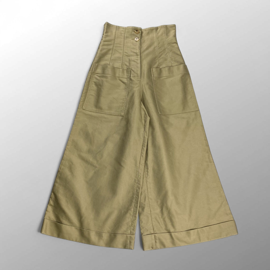 ELIN エリン / Chino patch-poc cropped pt チノ ハイウエストパンツ 参考定価：35,000+tax SIZE:38(M程度)