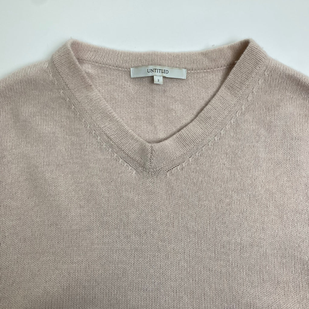 UNTITLED アンタイトル / カシミヤMIXプルオーバーニット 153-17695 美品 SIZE：2