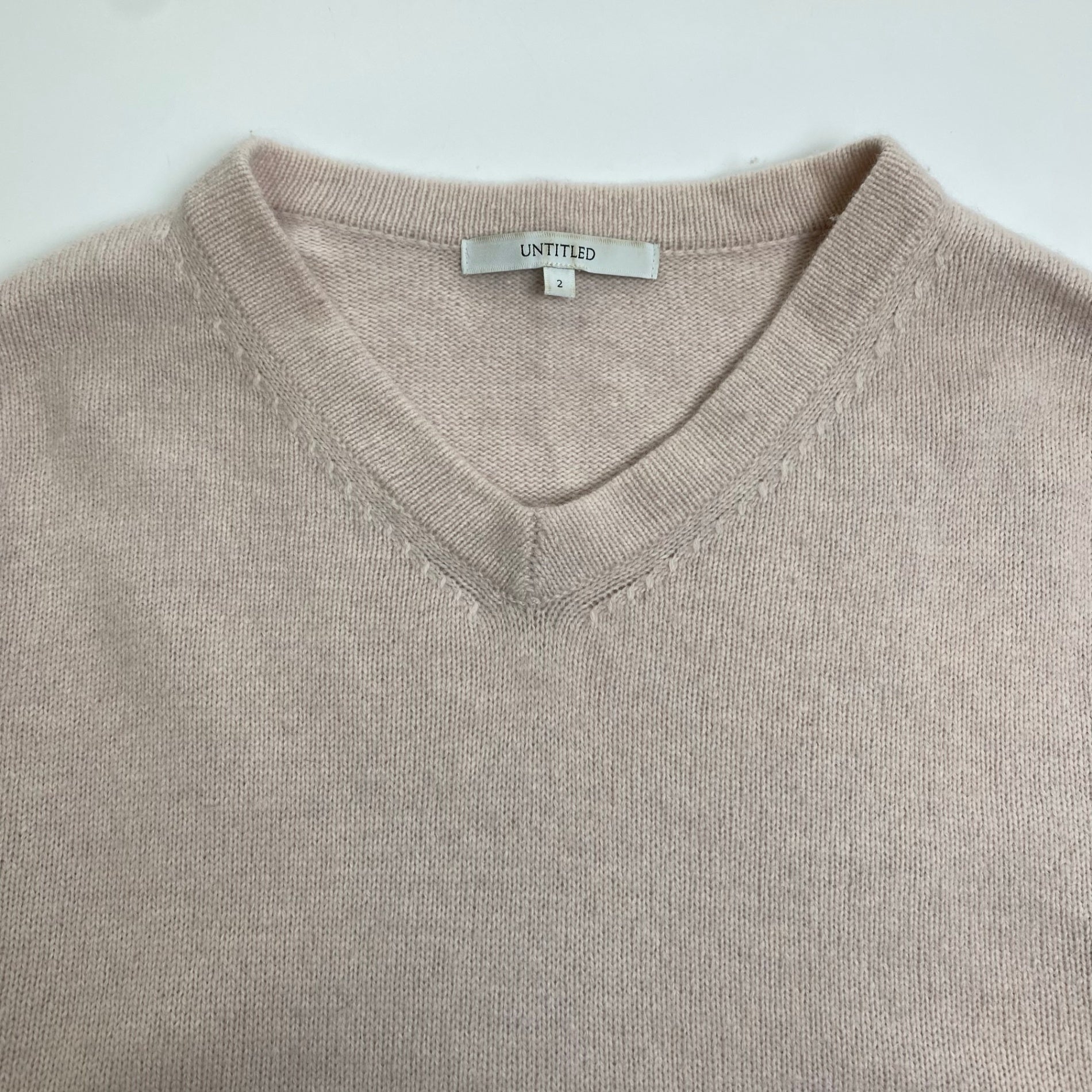 UNTITLED アンタイトル / カシミヤMIXプルオーバーニット 153-17695 美品 SIZE：2