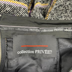 collection PRIVEE? コレクション プリヴェ / ツイードアシンメトリースカート H.P FRANCE取扱い 参考定価：50,000程度 SIZE:42