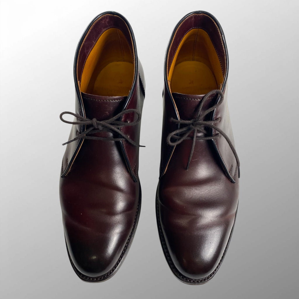 LUDWIG REITER ルーディックライター / SHELL CORDVAN コードバン チャッカブーツ バーガンディ 参考定価：150,000程度 SIZE：8(26.5-27cm)