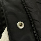 PRADA プラダ / RE- NYLON ダウンコート コヨーテファー ロップイヤー 参考定価：400,000程度 SIZE:M