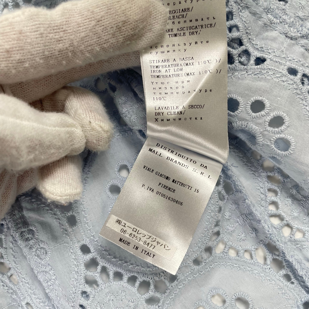 ISABELLE BLANCHE イザベルブランシュ / カットワークレースブラウス 参考定価：39,000+tax SIZE:XXS