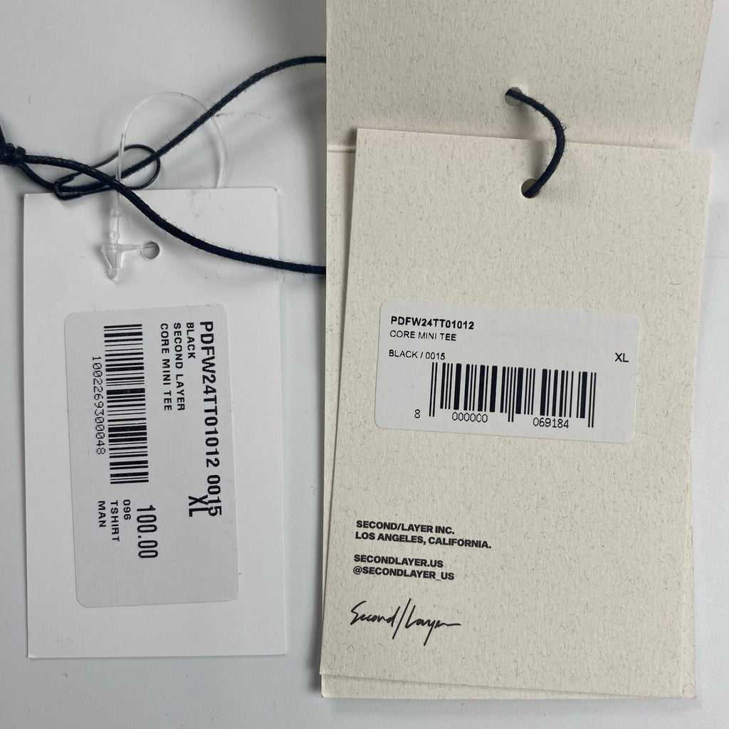 Second Layer セカンドレイヤー / CORE MINI TEE 刺繍ロゴ Tシャツ SIZE:XL