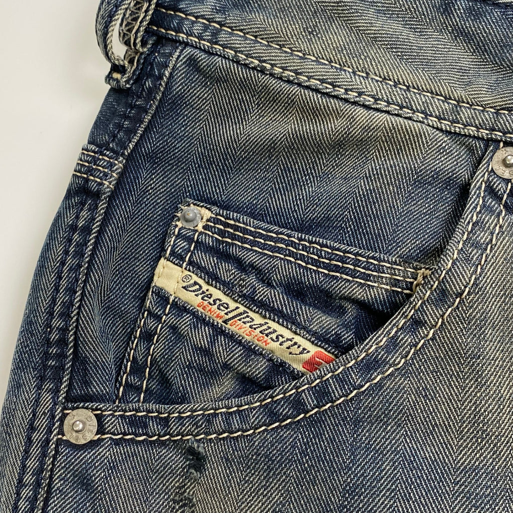 DIESEL ディーゼル / KROOLEY 0660Q ヘリンボーン デニムパンツ SIZE:W27 L30