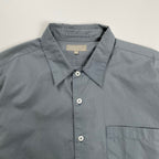 MARGARET HOWELL マーガレットハウエル / コットン ベーシックソリッドシャツ ブルーグレー 参考定価：20,000程度 SIZE：M