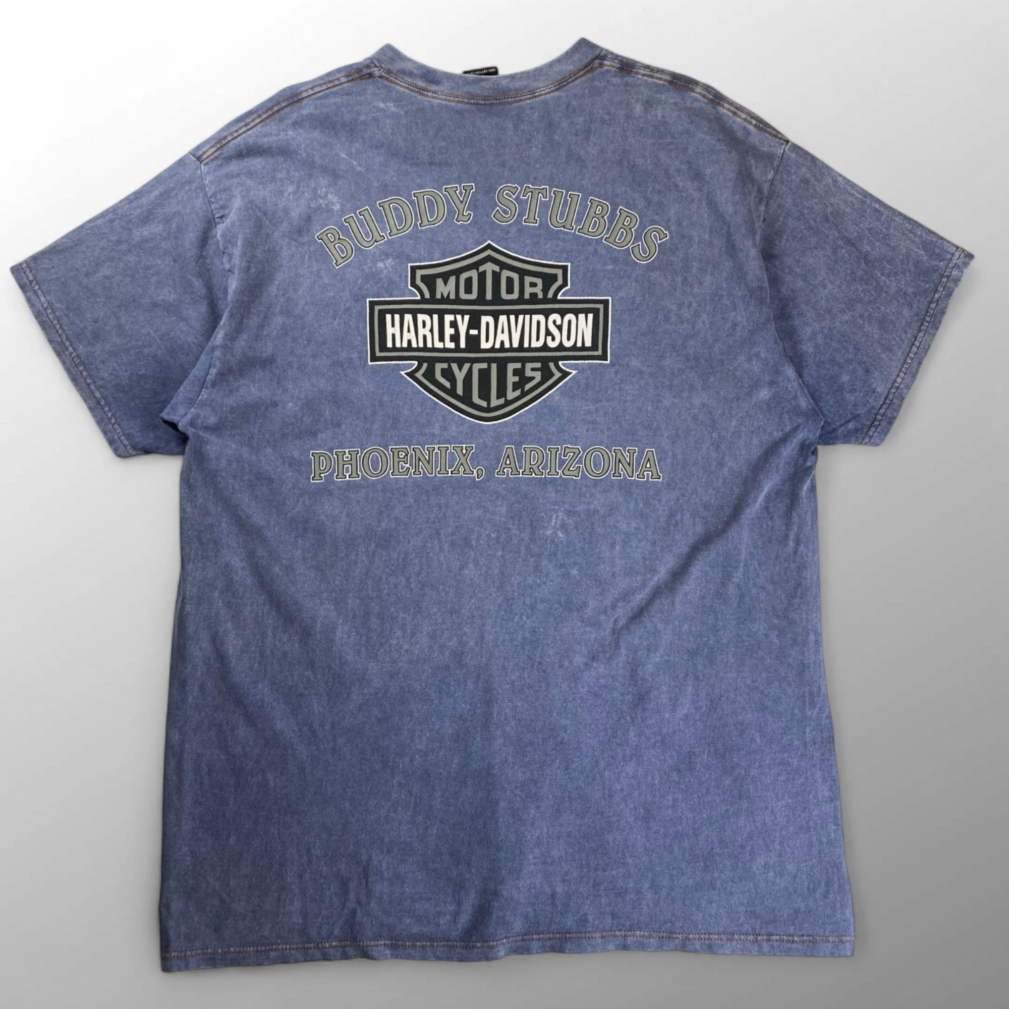 90s HARLEY DAVIDSON ハーレーダビッドソン / ヴィンテージTシャツ Bar & Shield 両面プリント フェード SIZE:XL
