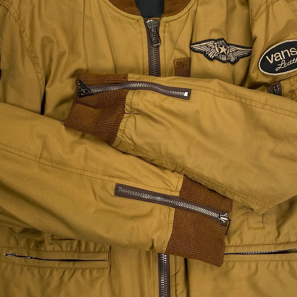 vanson バンソン / フライングスター MA-1 フライトジャケット ブラウン SIZE:L