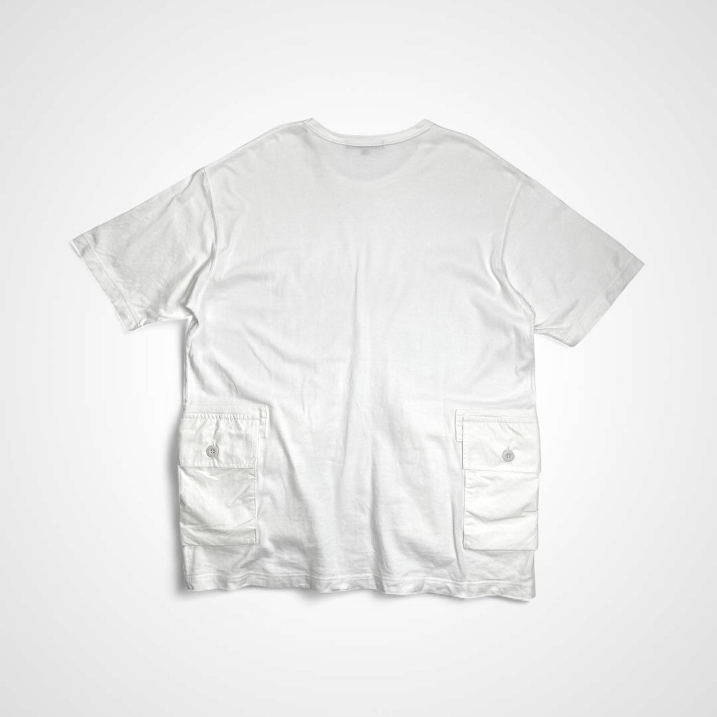 COMME des GARCONS HOMME コムデギャルソンオム / 異素材 フロントポケットTEE Tシャツ ホワイト SIZE:M