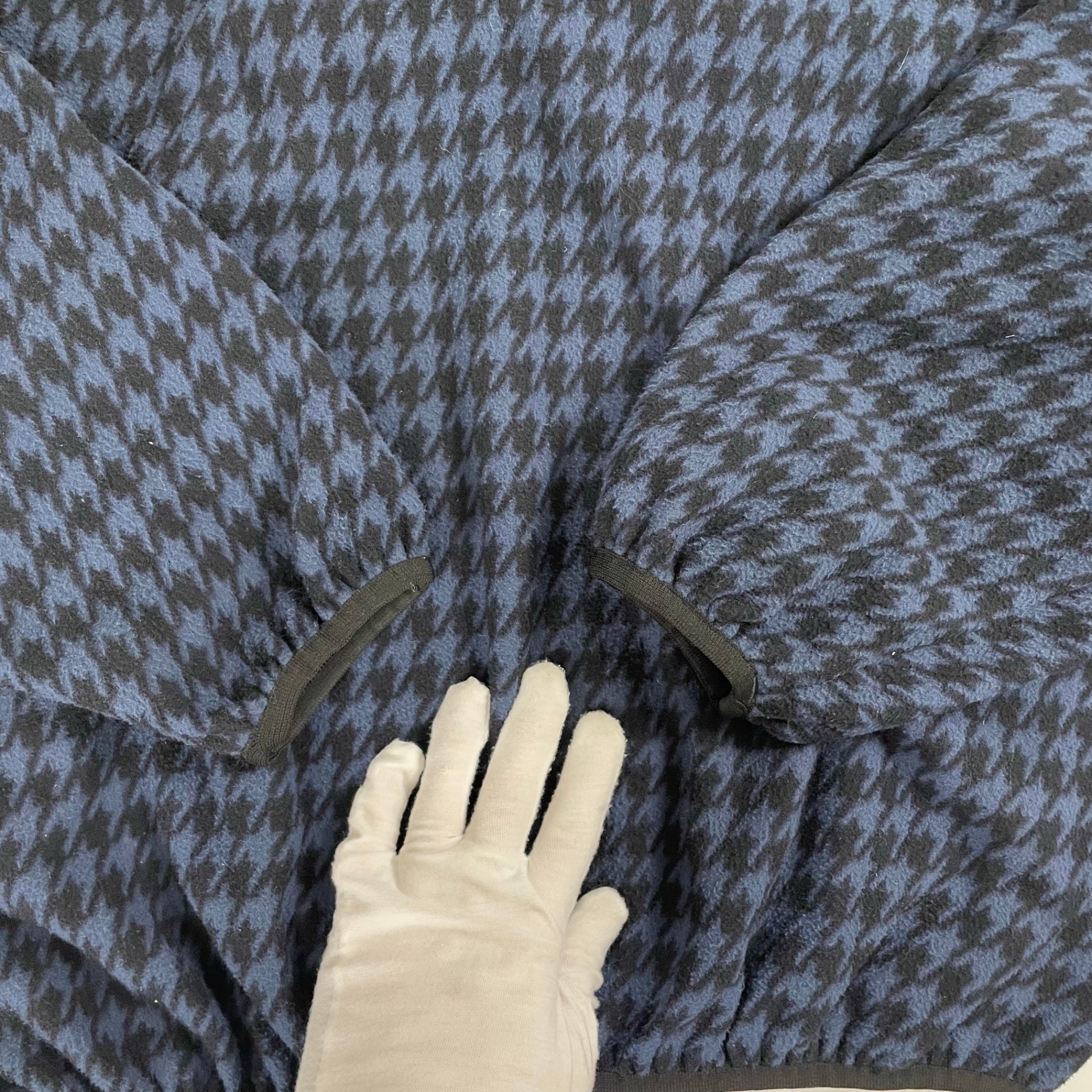 everyone / houndstooth snap pullover fleece 参考定価：32,000+tax SIZE:L