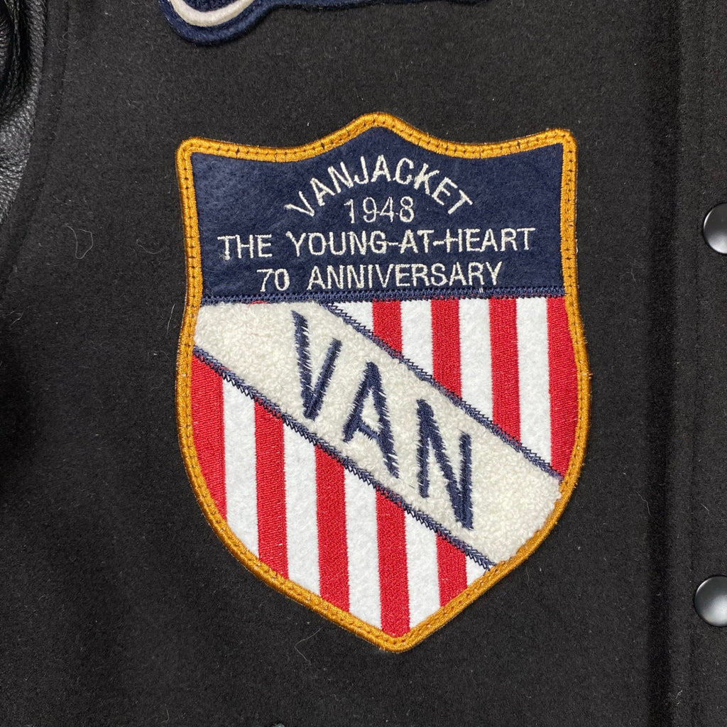 VAN JACKET × vanson ヴァンヂャケット バンソン / 70周年 アワードジャケット フルデコ 未使用品 SIZE:M