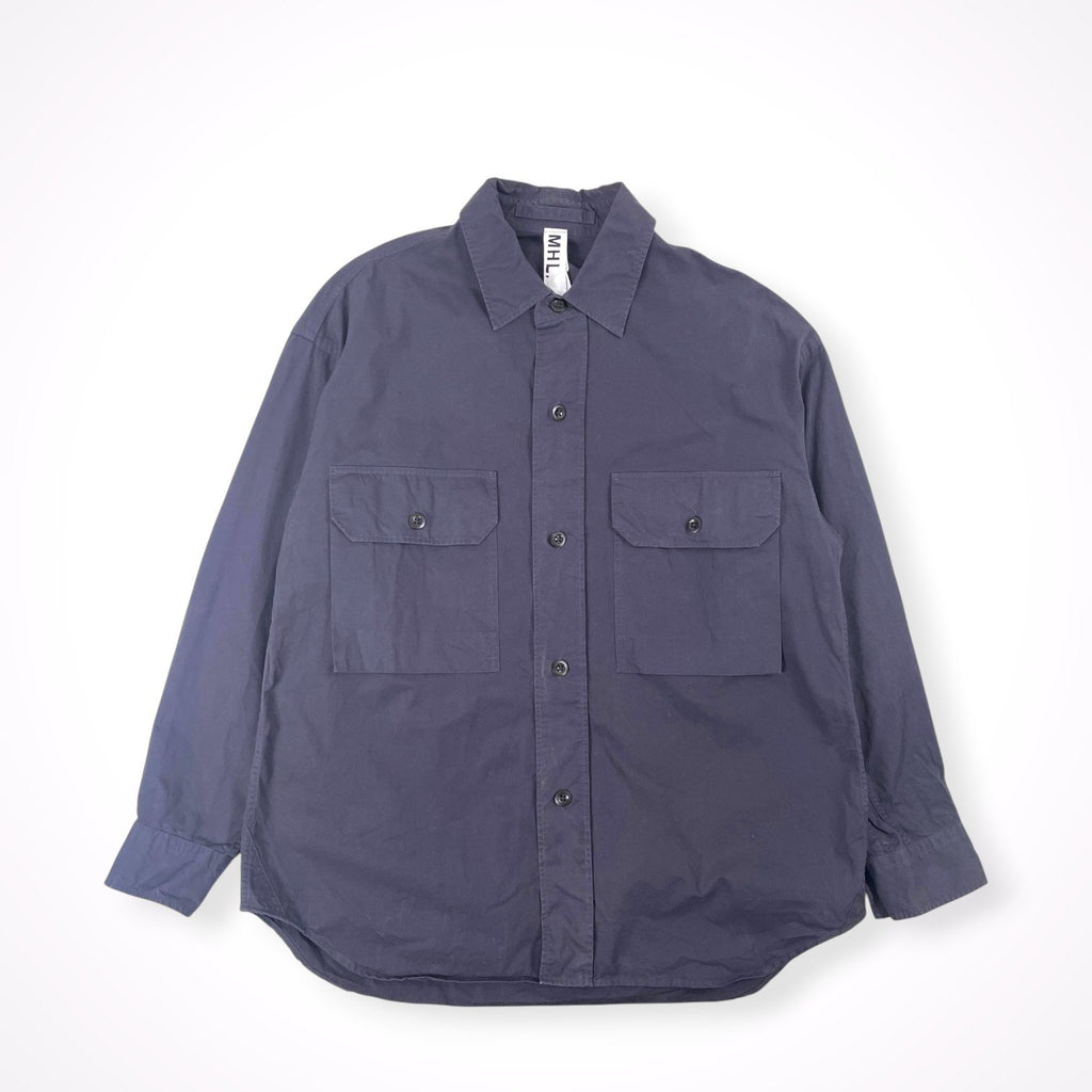 MHL. / 日本製 ダブルポケットシャツ 参考定価：32,000程度 SIZE:S