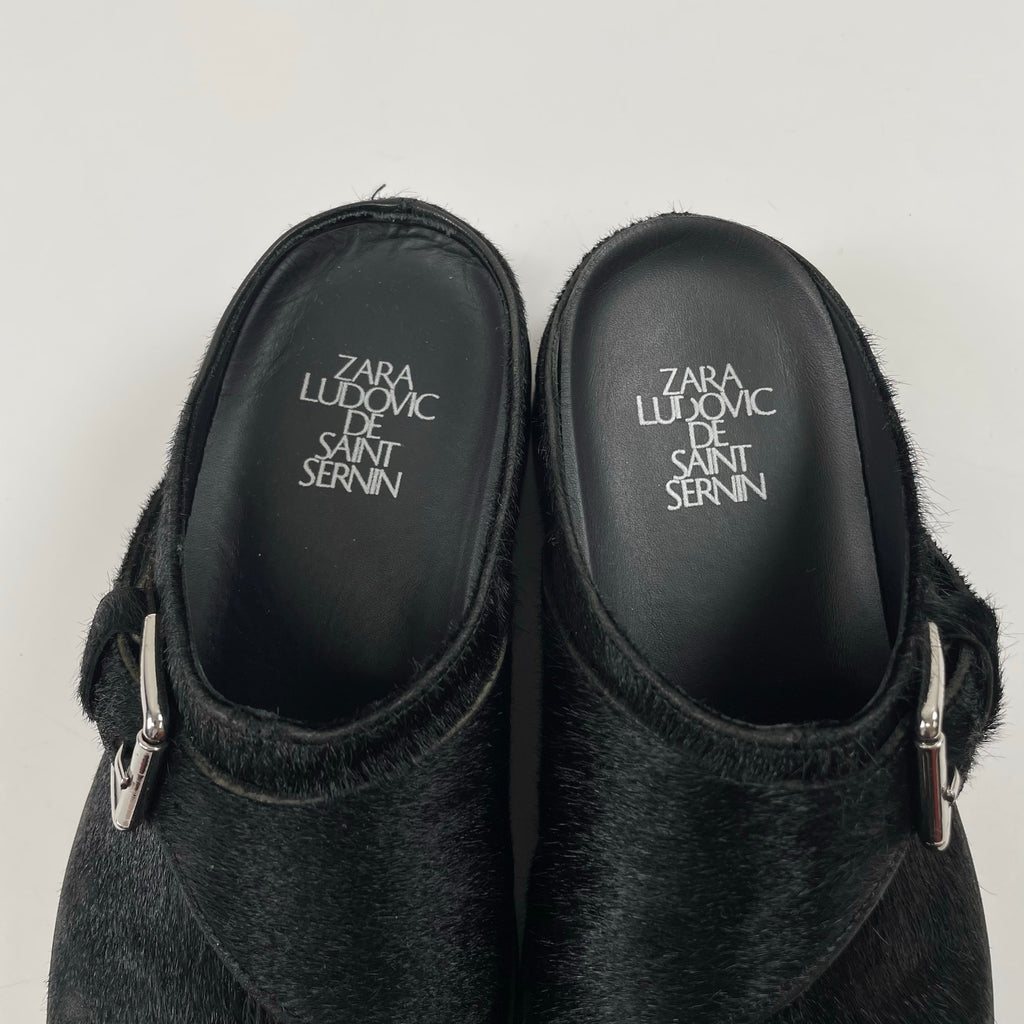 ZARA × LUDOVIC DE SAINT SERNIN / コラボ ハラコモンクサンダル SIZE:25.5cm