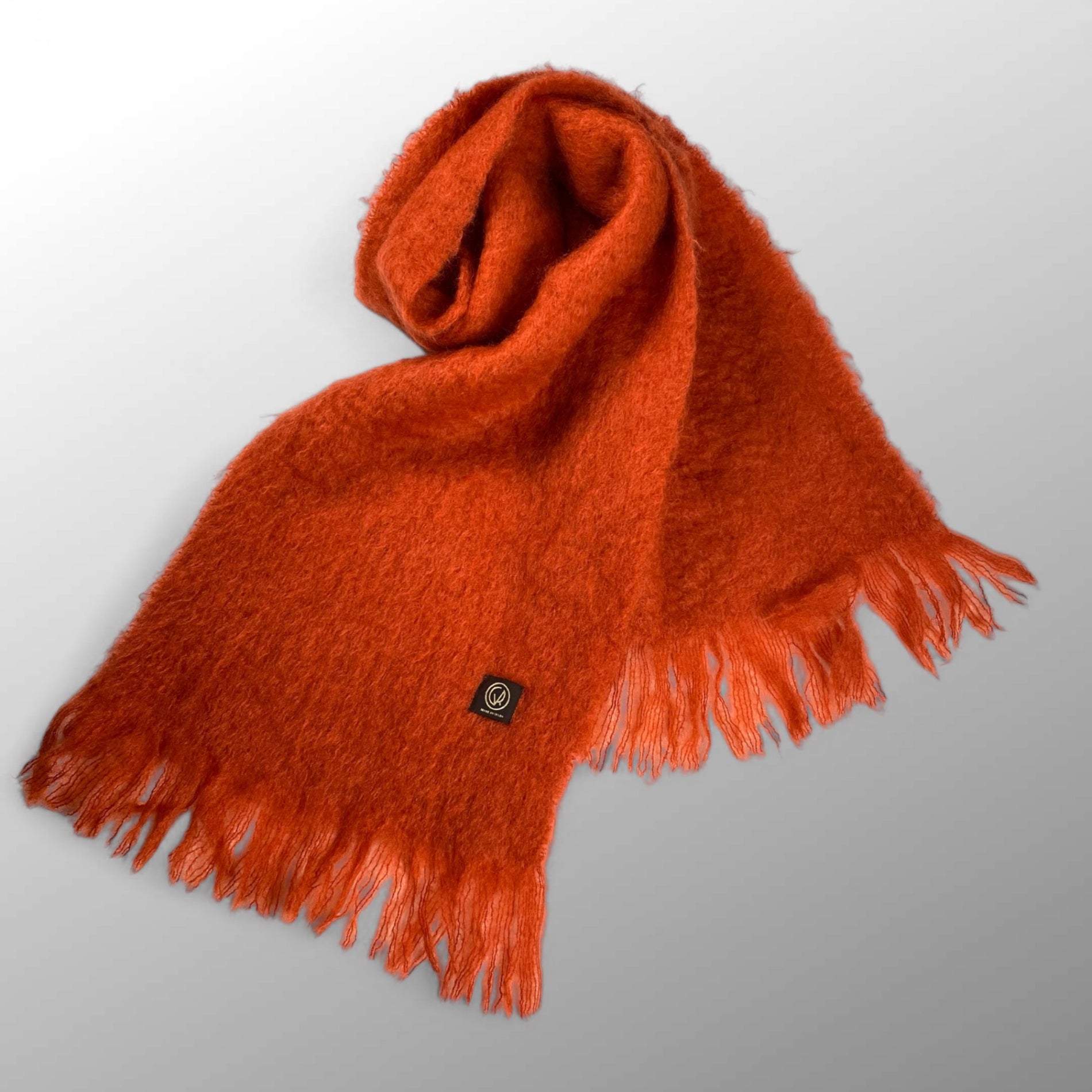 MANTAS EZCARAY マンタスエスカライ / モヘヤMIX大判マフラー OEKO-TEX認定品 169×34.5cm 参考定価：25,000程度