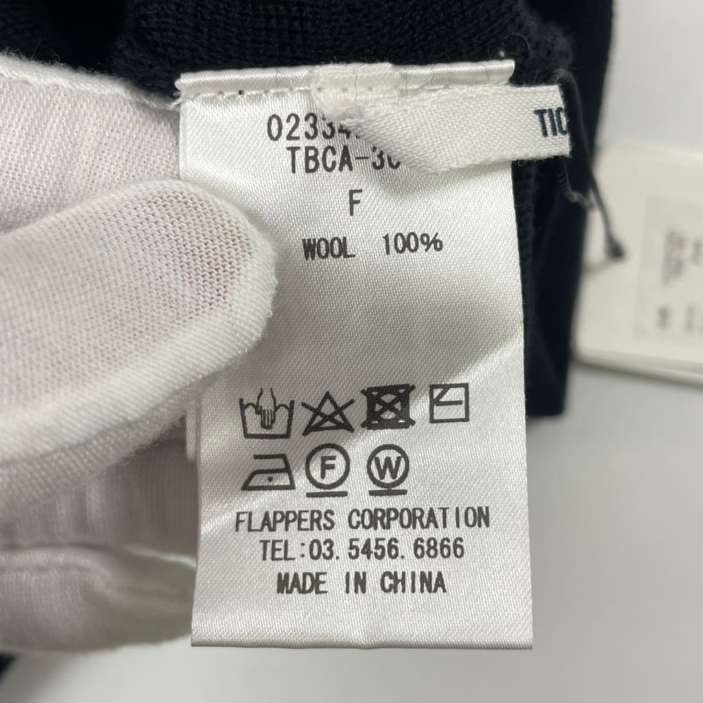 TICCA / ポケットデザインニットベスト 未使用品 参考定価：24,000+tax SIZE:FREE