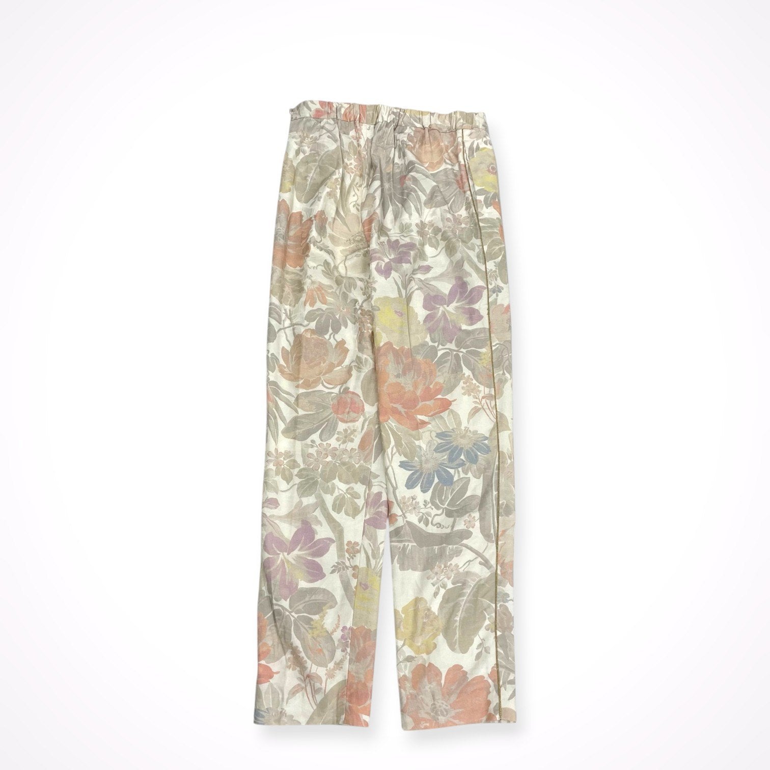 DRIES VAN NOTEN / アートフラワースラックス 参考定価：95,000程度 SIZE:36