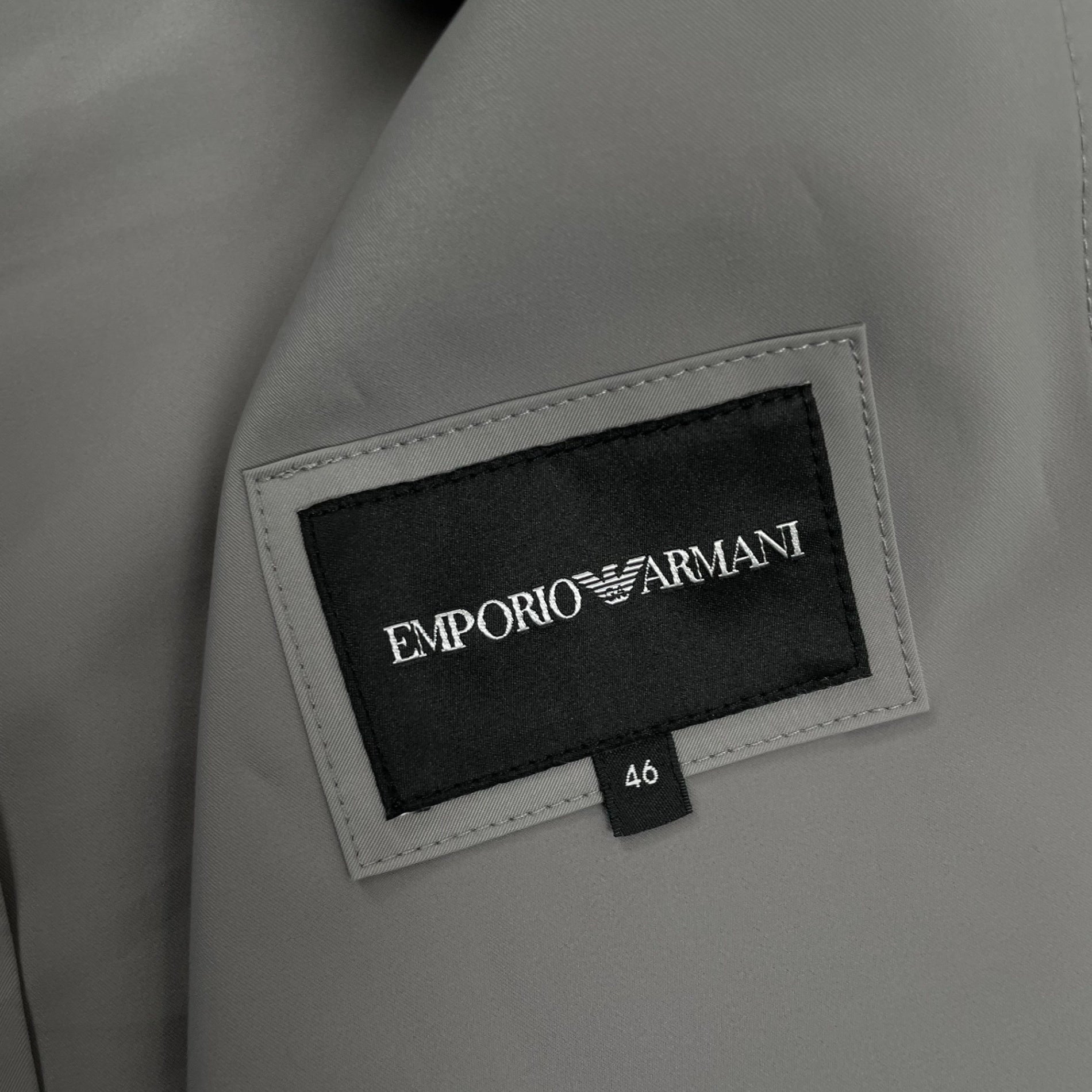 EMPORIO ARMANI エンポリオ アルマーニ / フード付シャツジャケット グレー SIZE:46