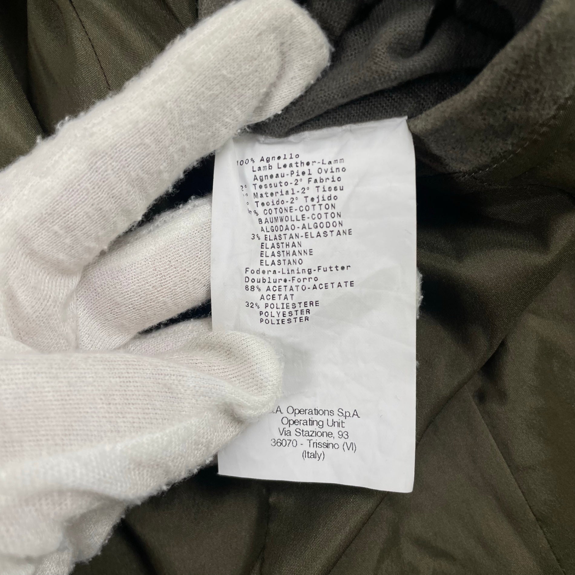 EMPORIO ARMANI エンポリオ アルマーニ / アーカイブ ラムレザースウェードジャケット SIZE:48