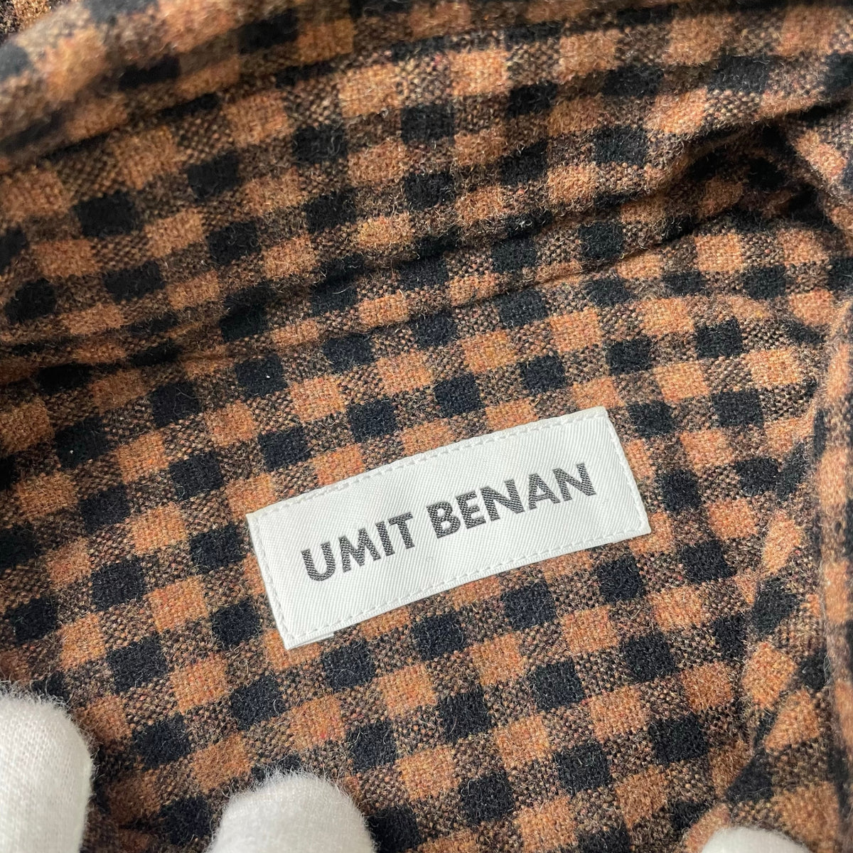 UMIT BENAN / フランネルフードシャツ 参考定価：55,000程度 SIZE:46