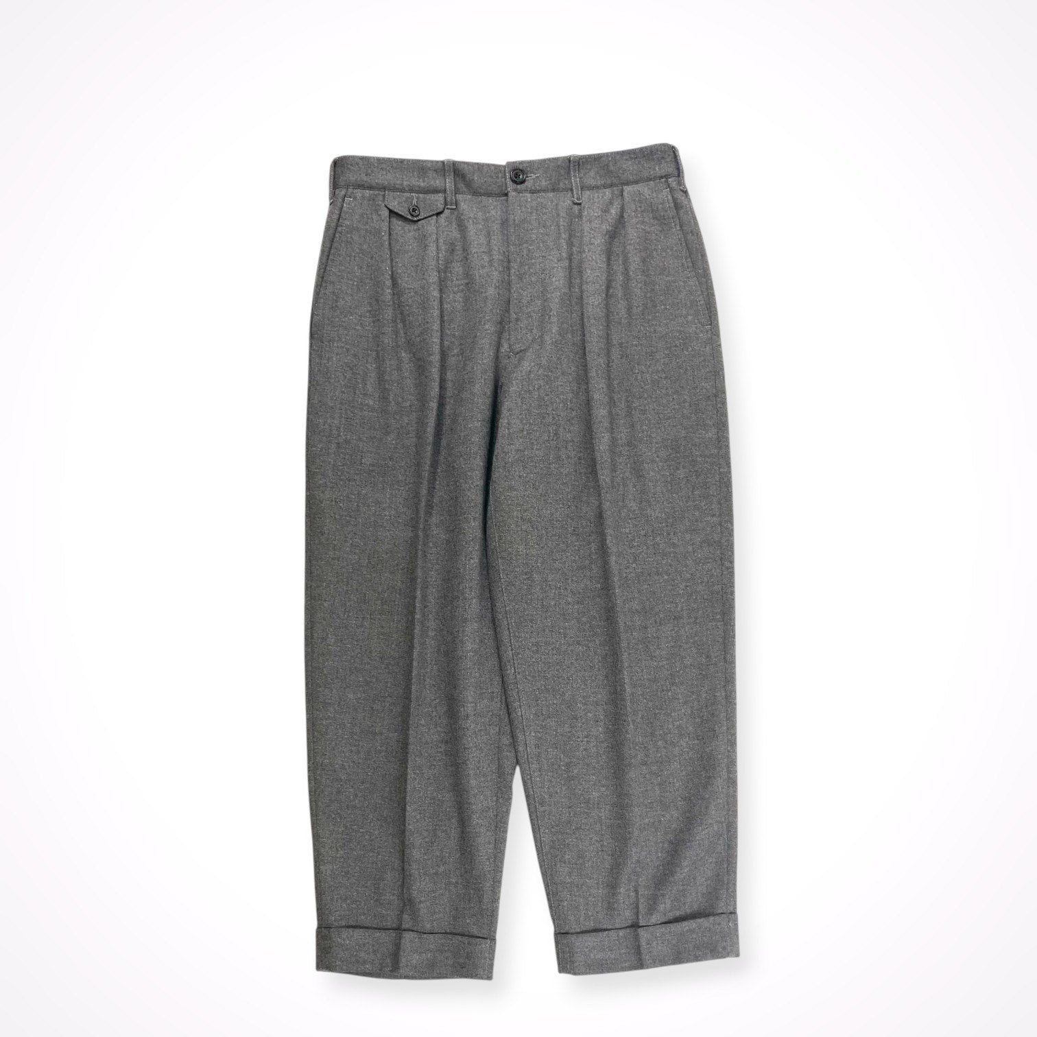 BEAMS PLUS / 2プリーツフランネルトラウザー 参考定価：18,000+tax SIZE:M