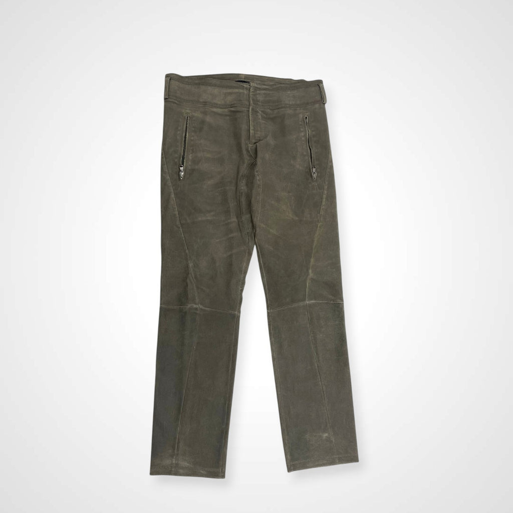 EMPORIO ARMANI エンポリオ アルマーニ / アーカイブ ラムスウェードレザーパンツ SIZE:48