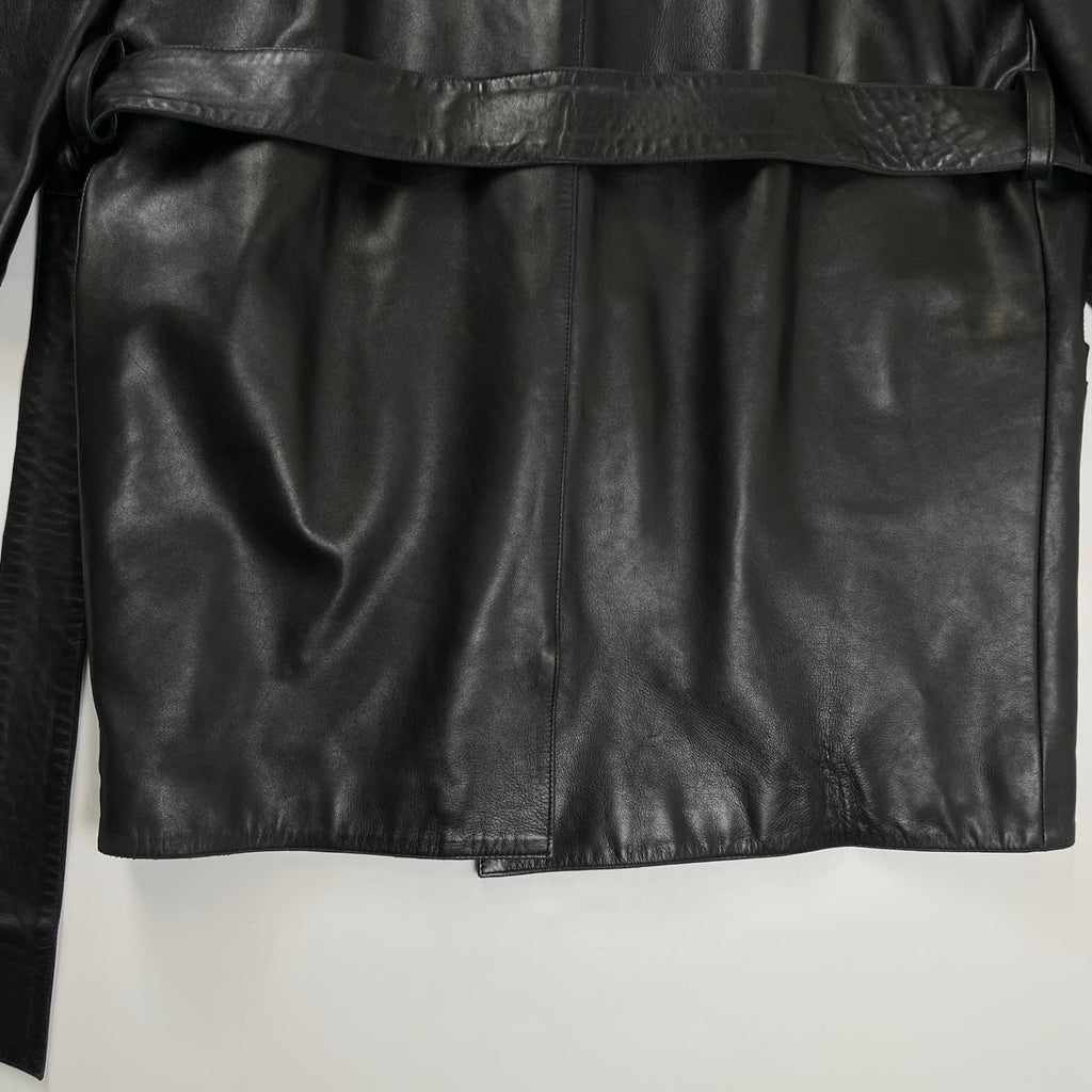 CLAUDE MONTANA クロードモンタナ / アーカイブレザーコート ブラック SIZE:36