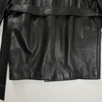 CLAUDE MONTANA クロードモンタナ / アーカイブレザーコート ブラック SIZE:36