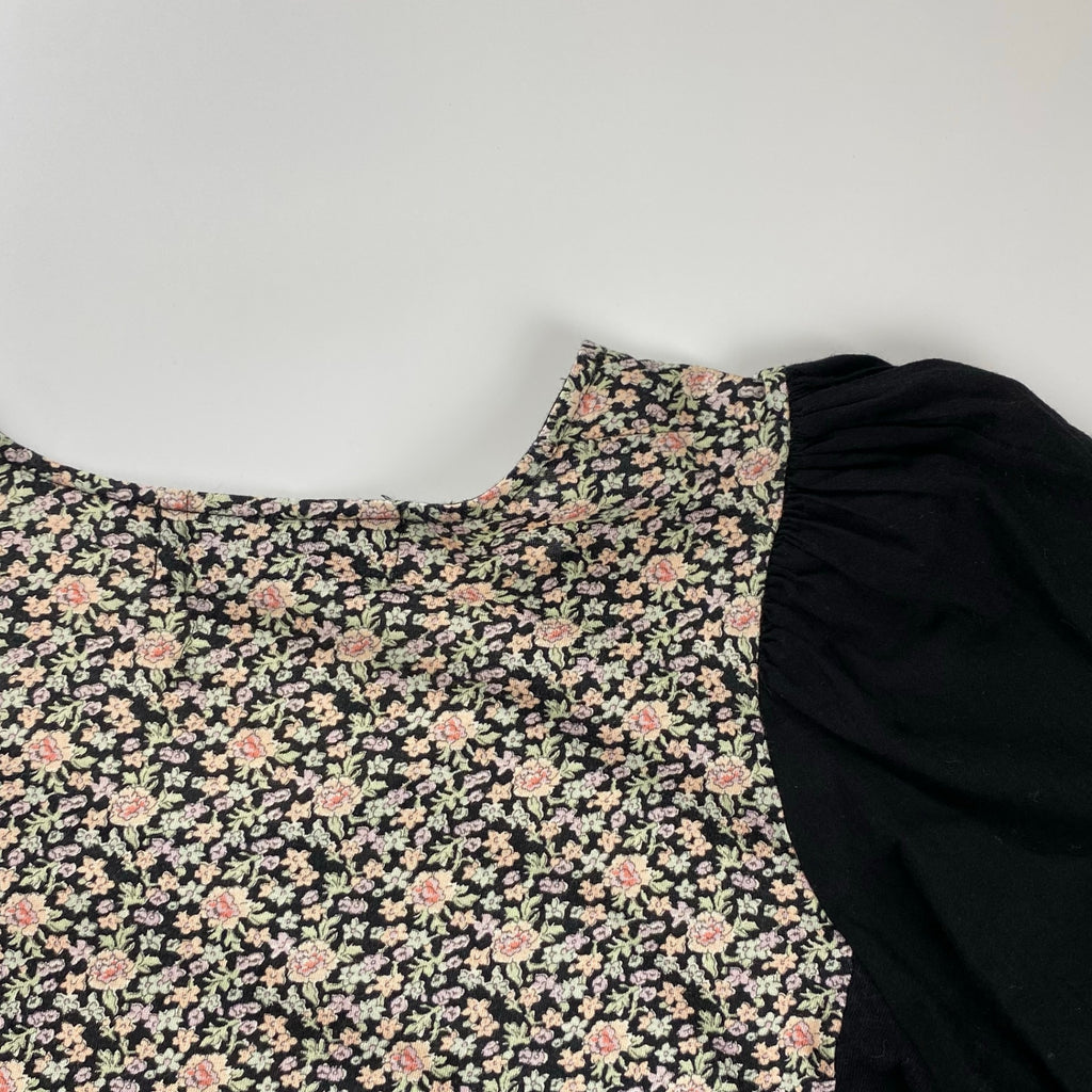 tricot COMME des GARCONS トリコ コムデギャルソン / フラワープリント×刺繍カットソー ブラウス AD2007 SIZE:S-M程度