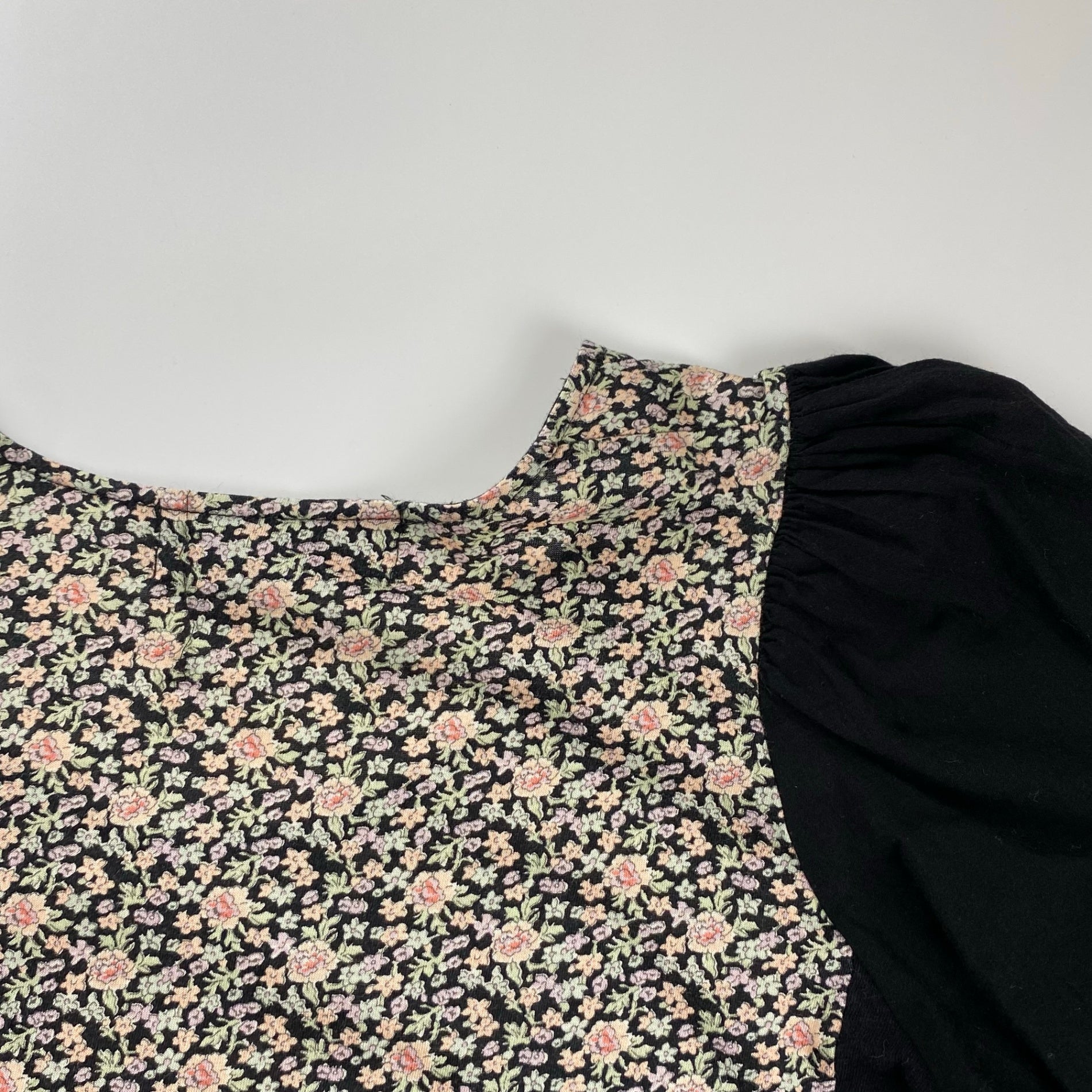 tricot COMME des GARCONS トリコ コムデギャルソン / フラワープリント×刺繍カットソー ブラウス AD2007 SIZE:S-M程度