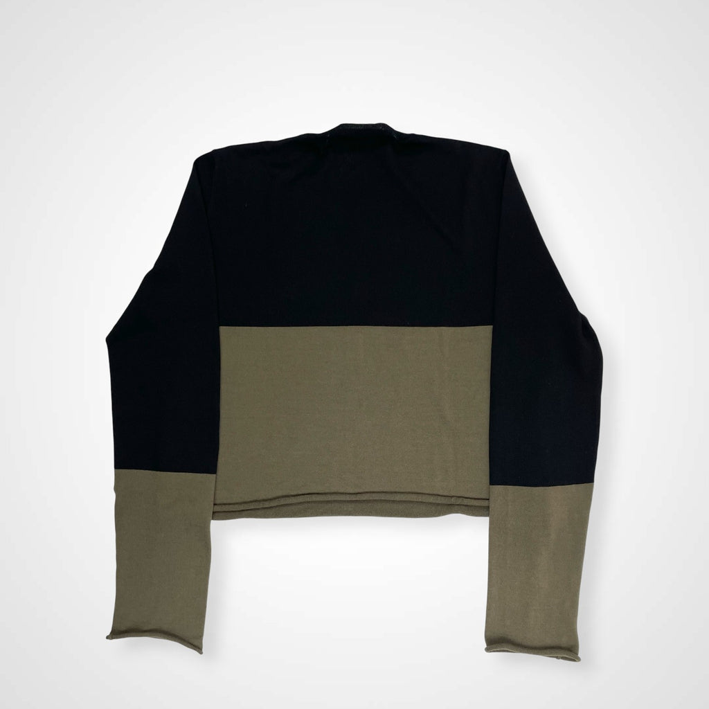 MARNI マルニ / クロップドバイカラーニット 参考定価：80,000程度 SIZE:44