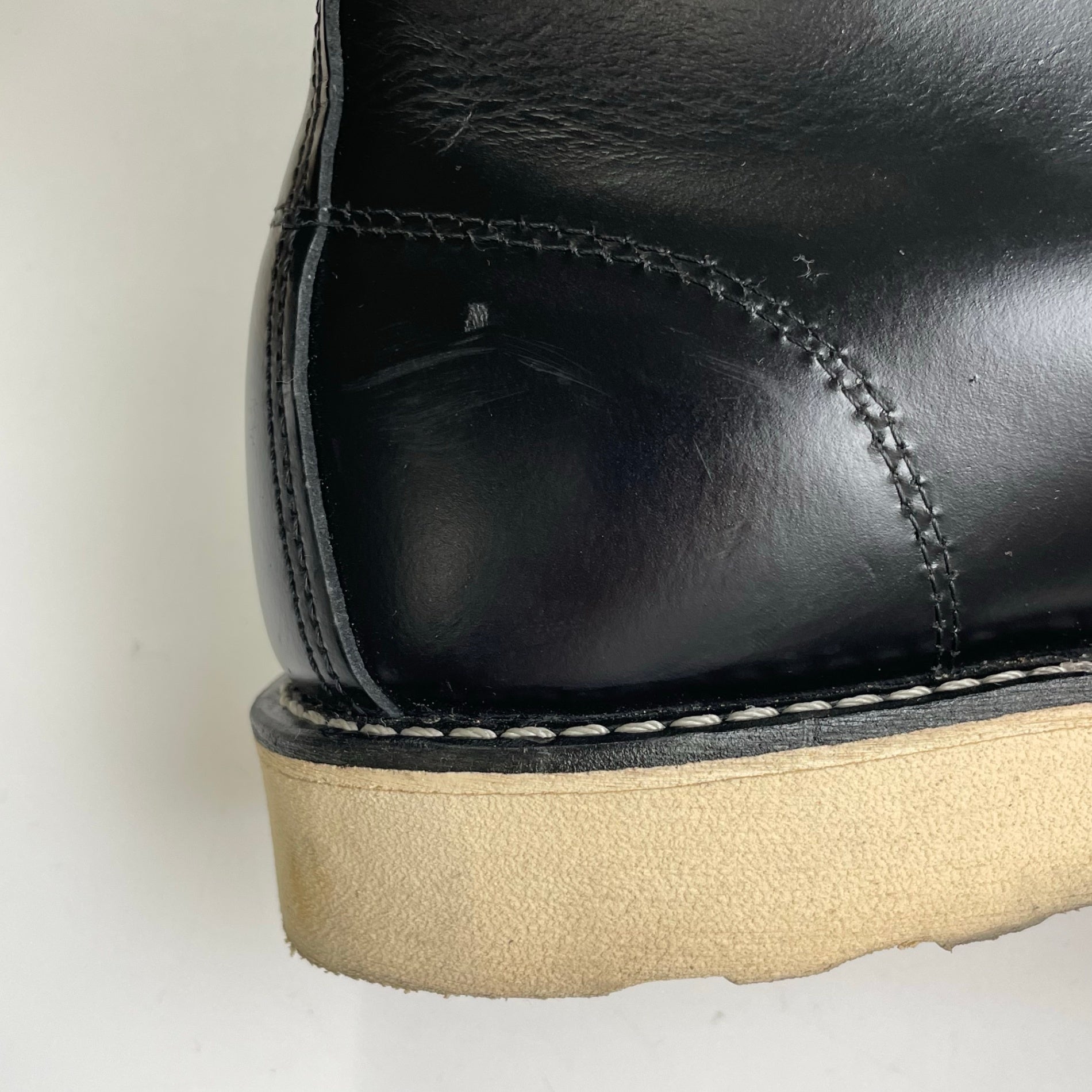 RED WING × FREAK'S STORE レッドウィング フリークスストア / 別注 6-inch Classic Moc ブラック「シャパラル」 8848 ガラスレザー USA製  美品 SIZE:26cm