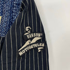 vanson / 刺し子デザインシャツジャケット 未使用品 参考定価：14,800+tax SIZE：L