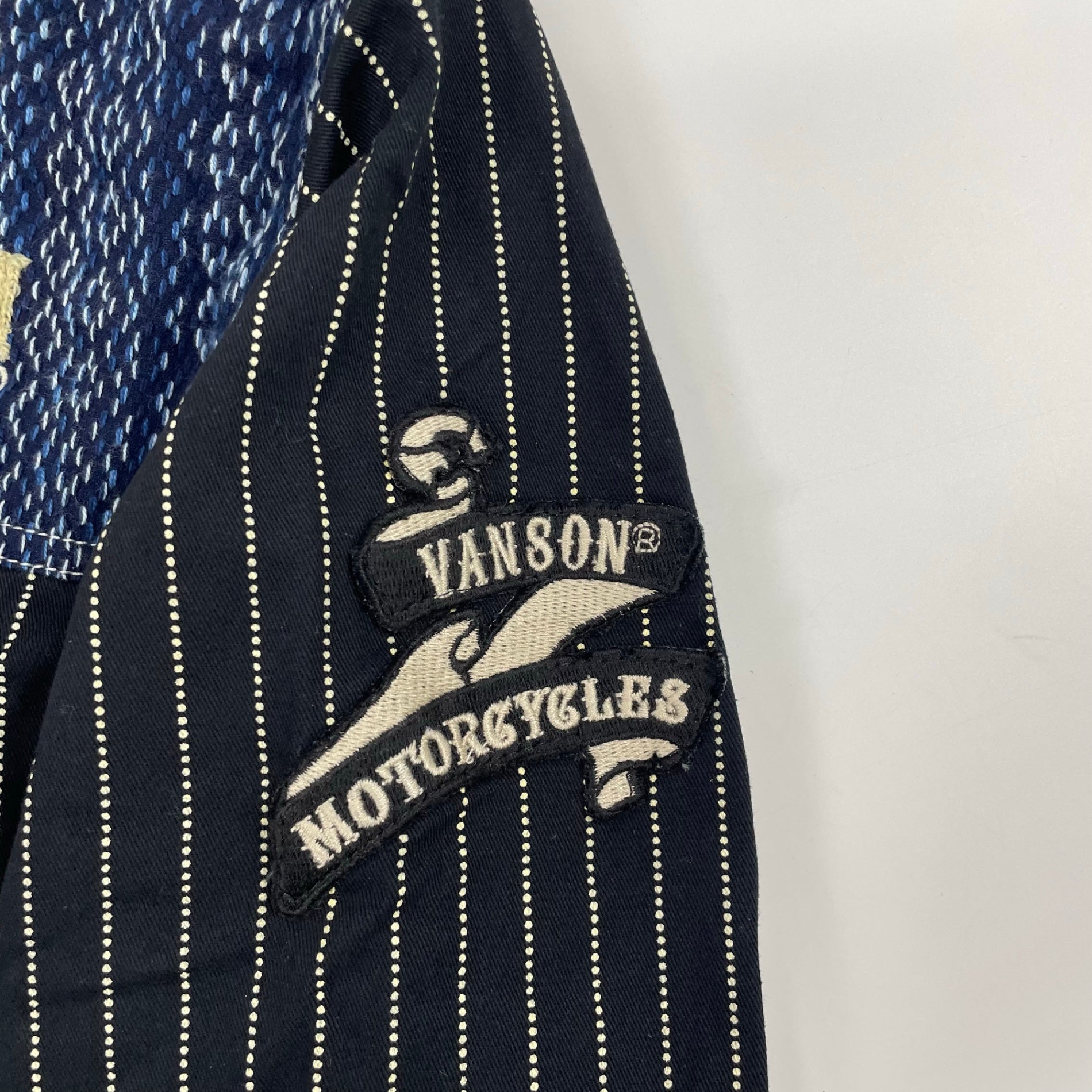 vanson / 刺し子デザインシャツジャケット 未使用品 参考定価：14,800+tax SIZE：L