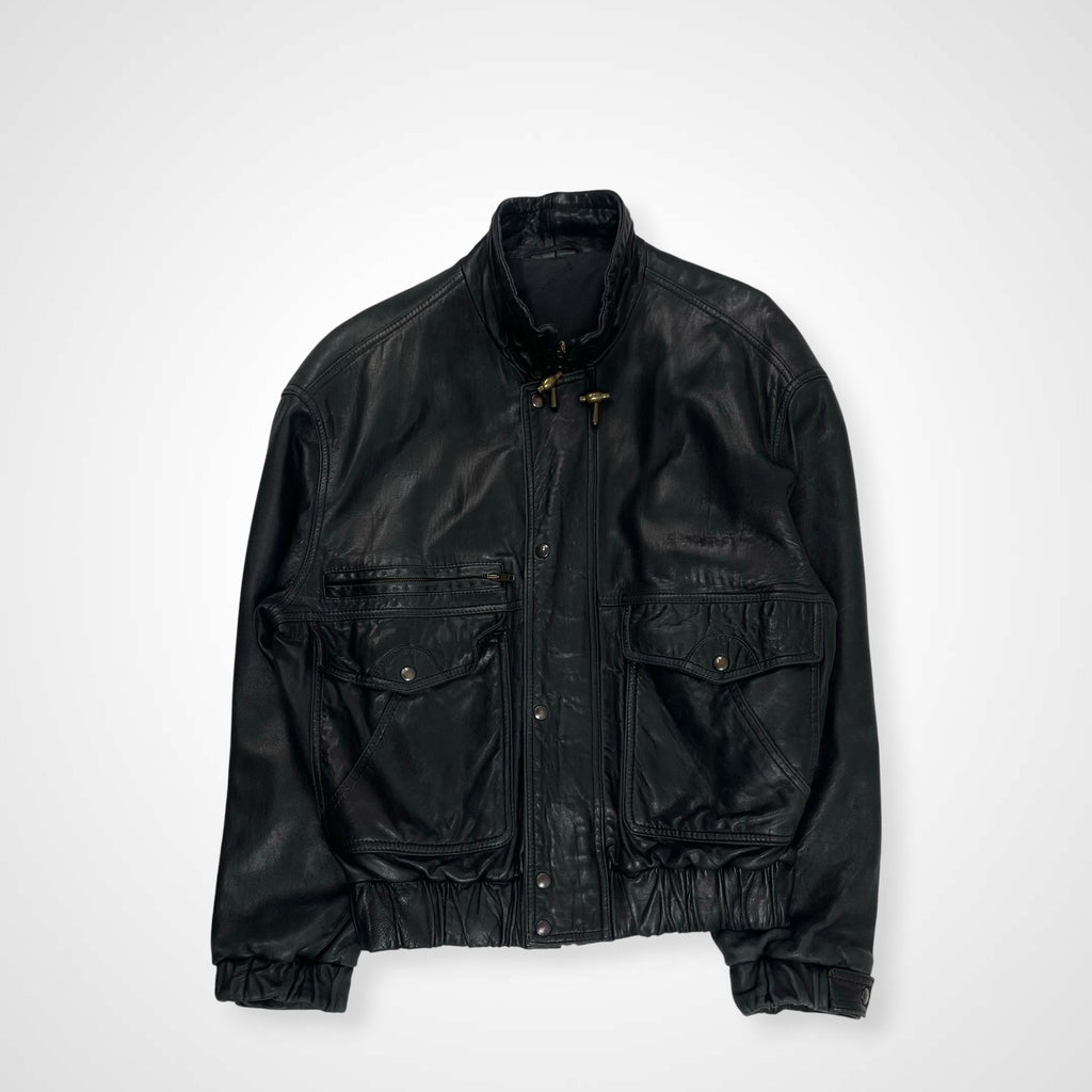 BALLY バリー / ヴィンテージ短丈レザーブルゾン 参考定価：300,000程度 SIZE：46