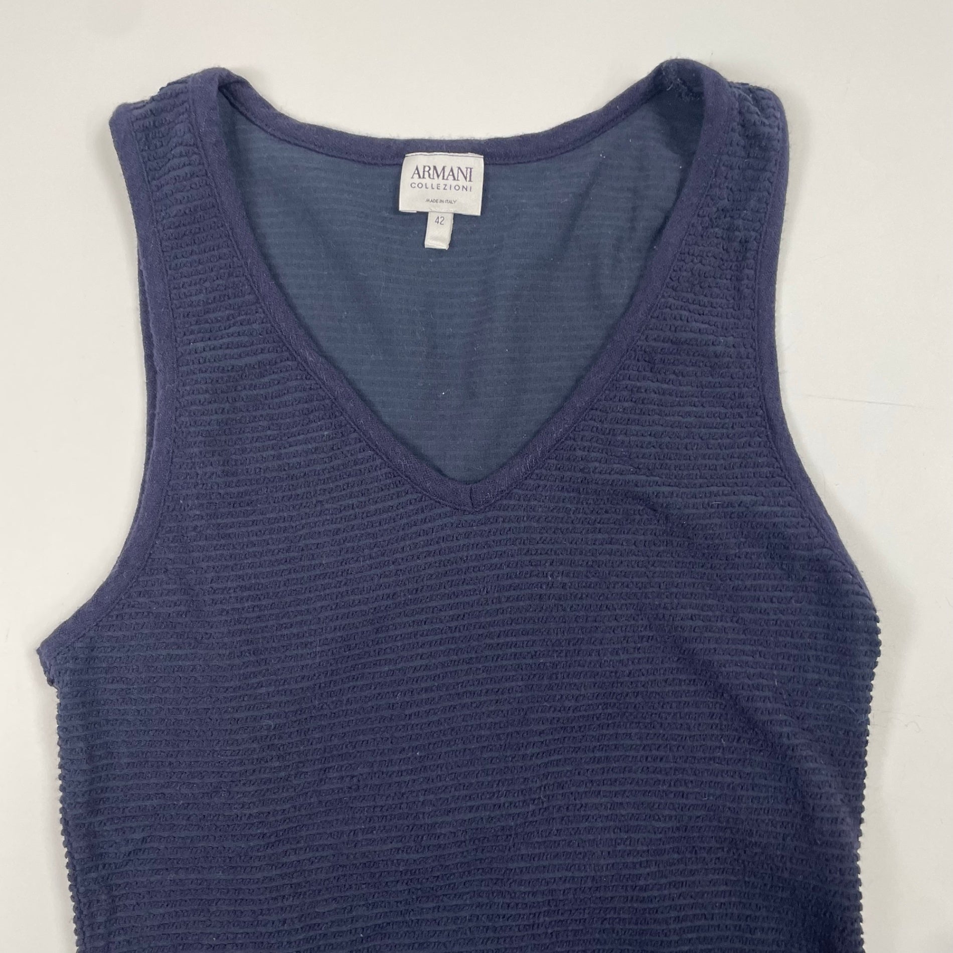 ARMANI COLLEZIONI アルマーニ コレツィオーニ / ヴィンテージタンクトップ 参考定価：28,000程度 SIZE：42