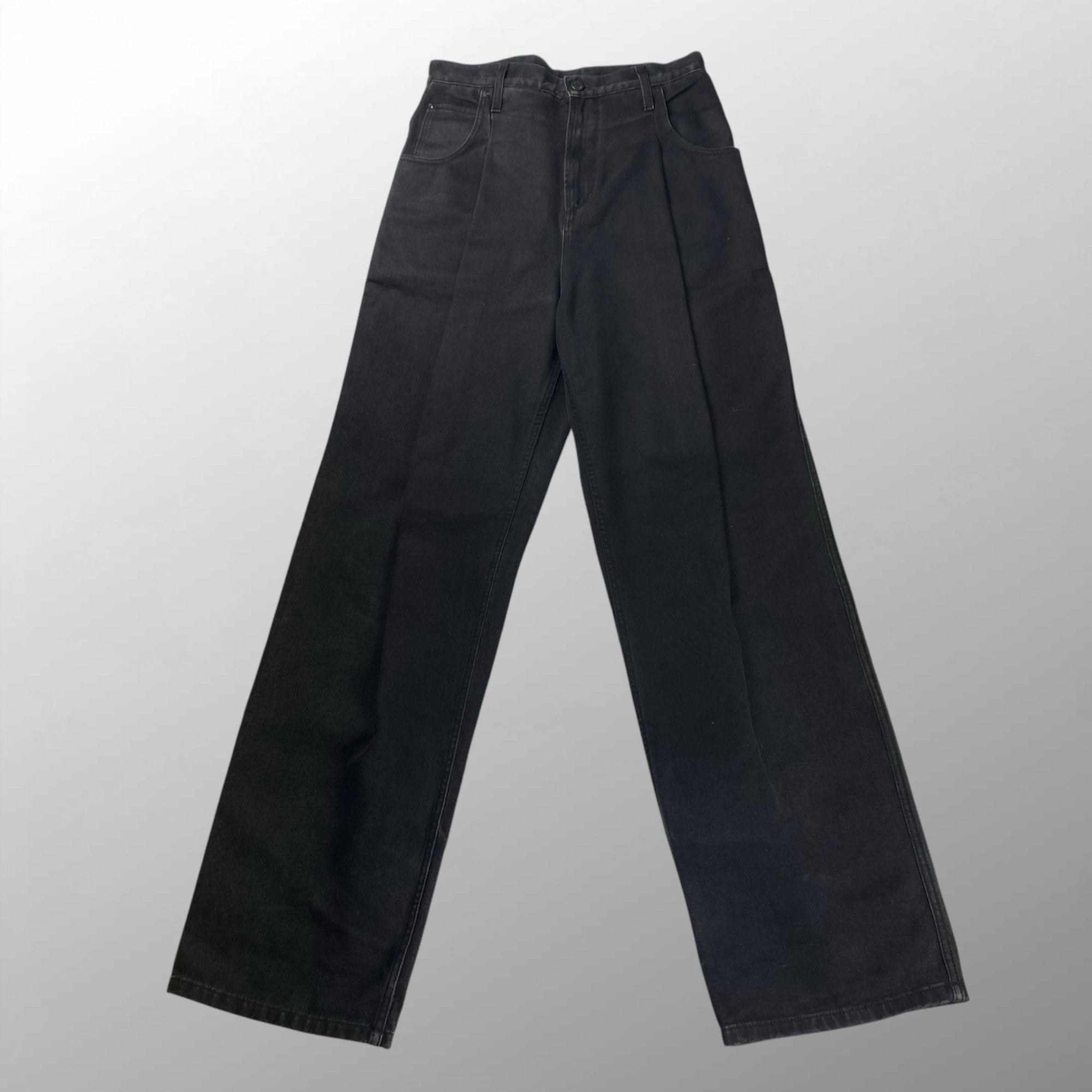 【ヴァージル期 鑑定済】 LOUIS VUITTON ルイ ヴィトン / TUCK WIDE DENIM タックワイドデニムパンツ  HHD91WRDH SIZE:W30