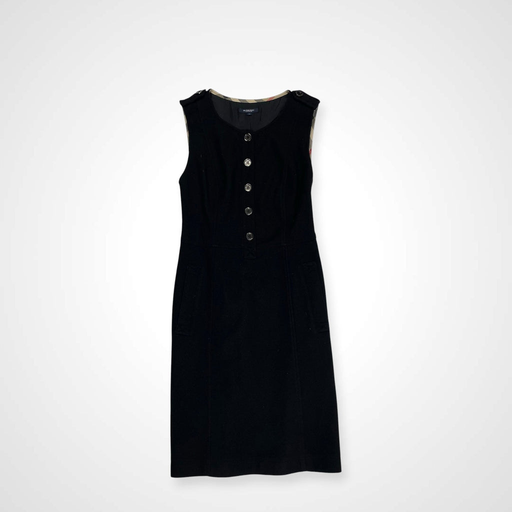 BURBERRY LONDON バーバリーロンドン / ノヴァチェック ボタンデザインワンピース 参考定価：38,000程度 SIZE：44