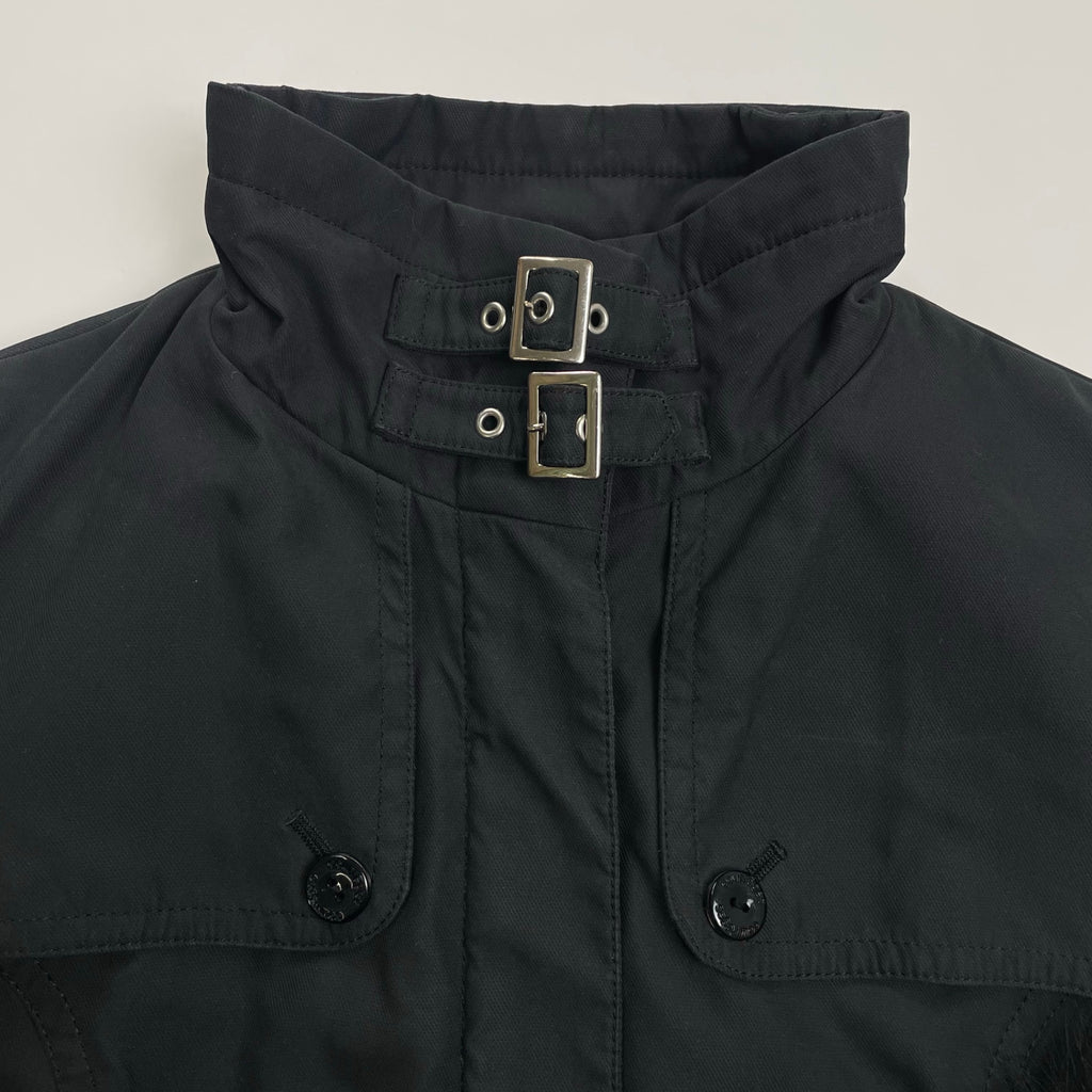 courreges クレージュ / ライナー付 リアルファー ジャケット ブラック 参考定価：60,000程度 SIZE:11