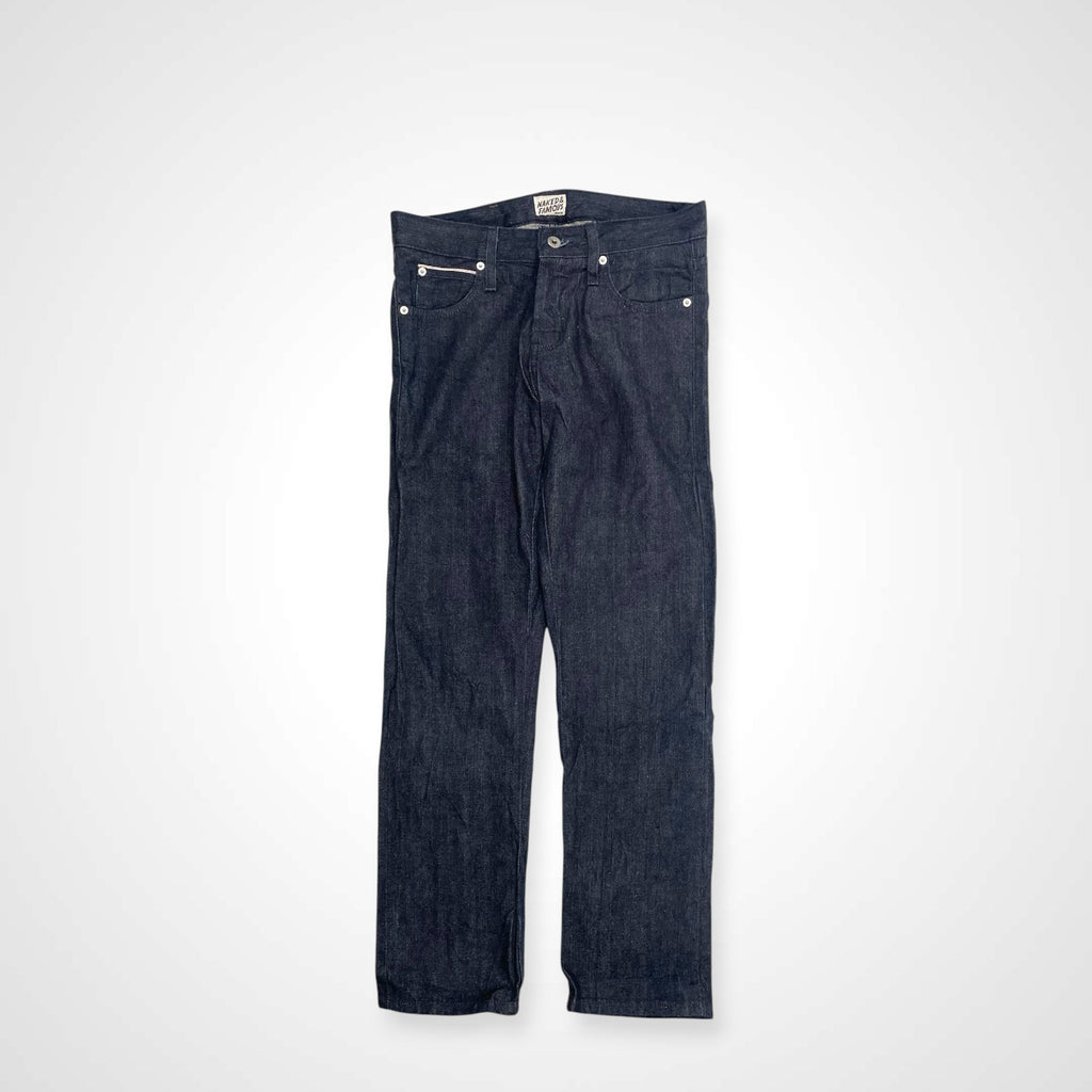 NAKED＆FAMOUS ネイキッド&フェイマス / Indigo Broken Twill Selvedge セルビッジデニムパンツ 参考定価：35,000程度 SIZE:31