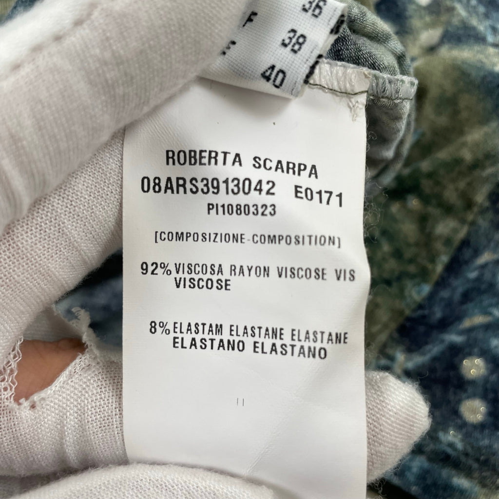 ROBERTA SCARPA / 総柄カットソーシャツ 参考定価：50,000程度 SIZE:42
